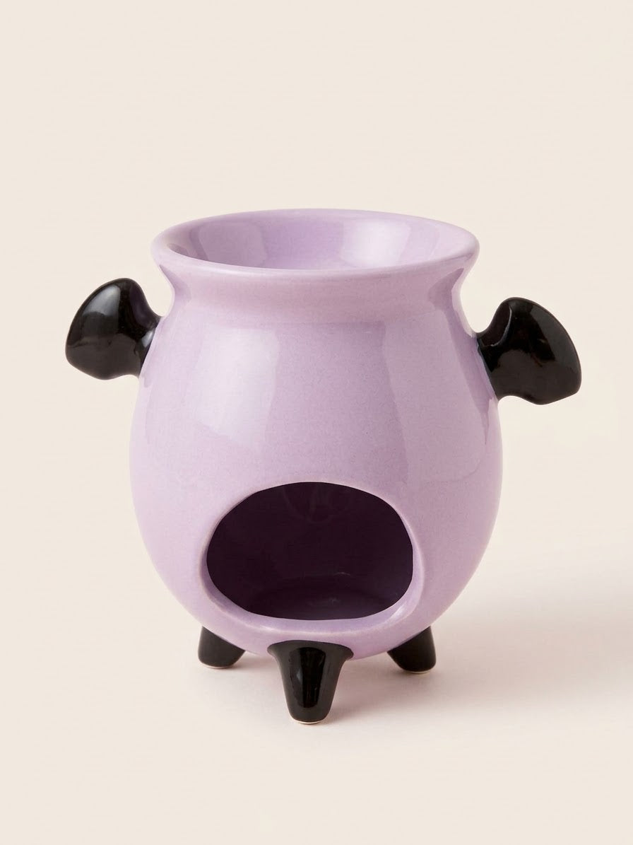 Halloweenset vleermuis olie-waxmeltbrander + sokken