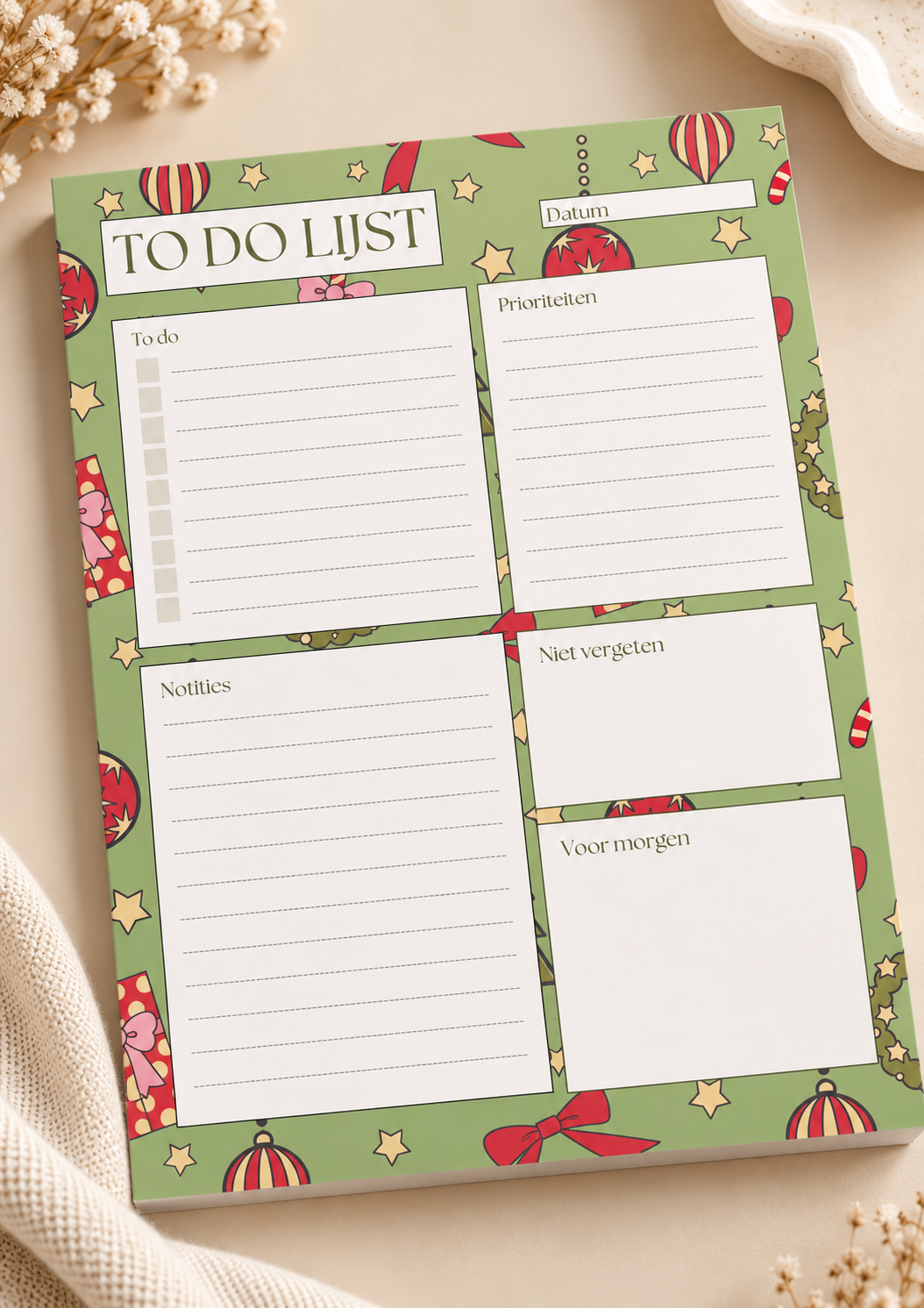 Kerstplanner en notitieblok – Breng sfeer in je planning