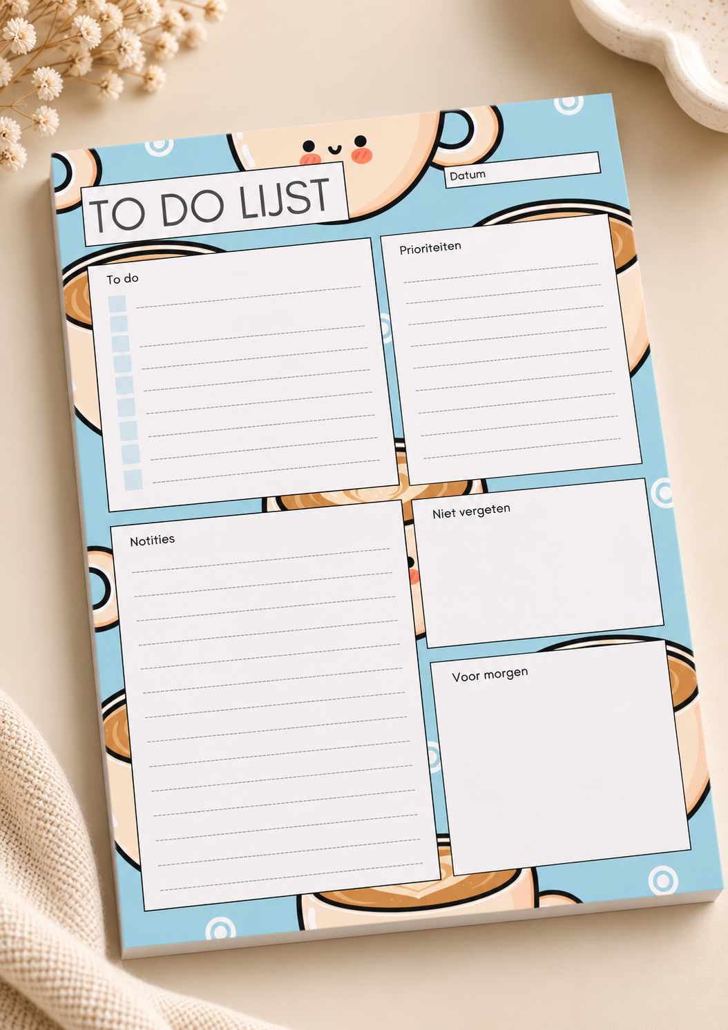 Coffeelovers notitieblok of to do list