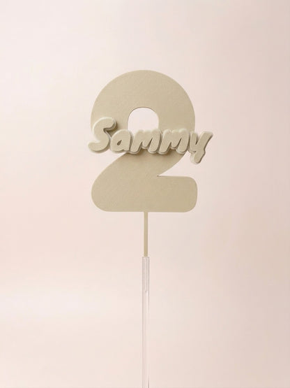 Gepersonaliseerde caketopper