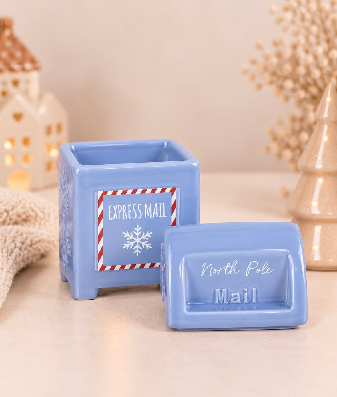 Waxmelt oliebrander North Pole Mail – Lichtblauw