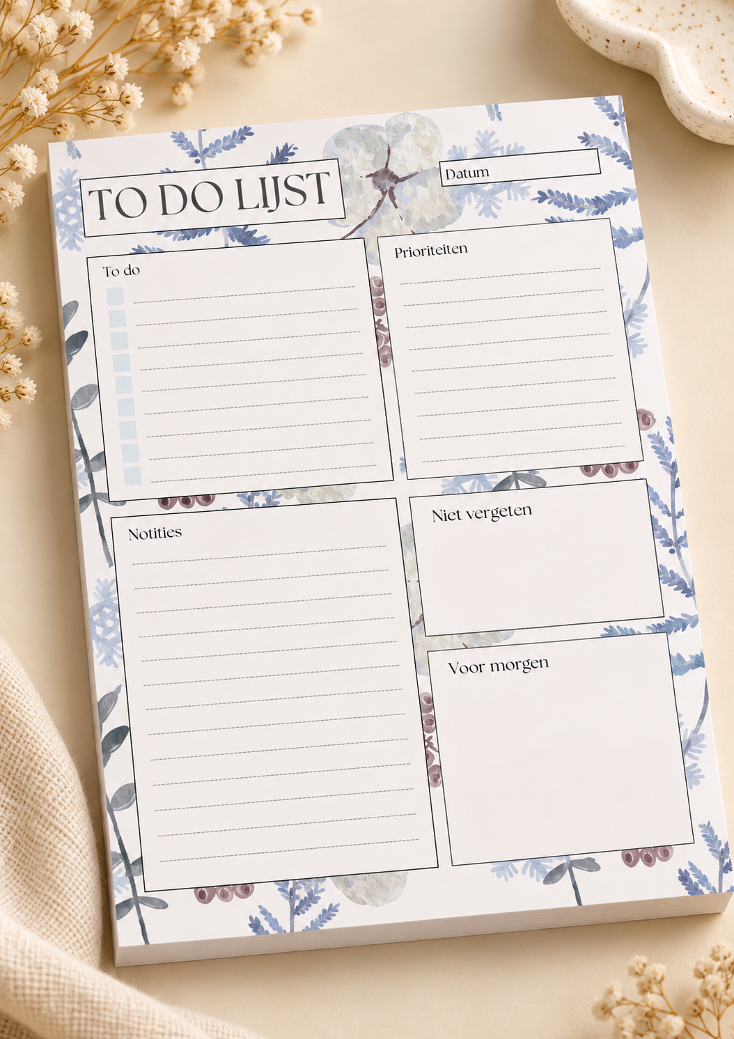 Botanische planner en notitieblok – Stijlvol organiseren