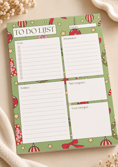 Kerstplanner en notitieblok – Breng sfeer in je planning