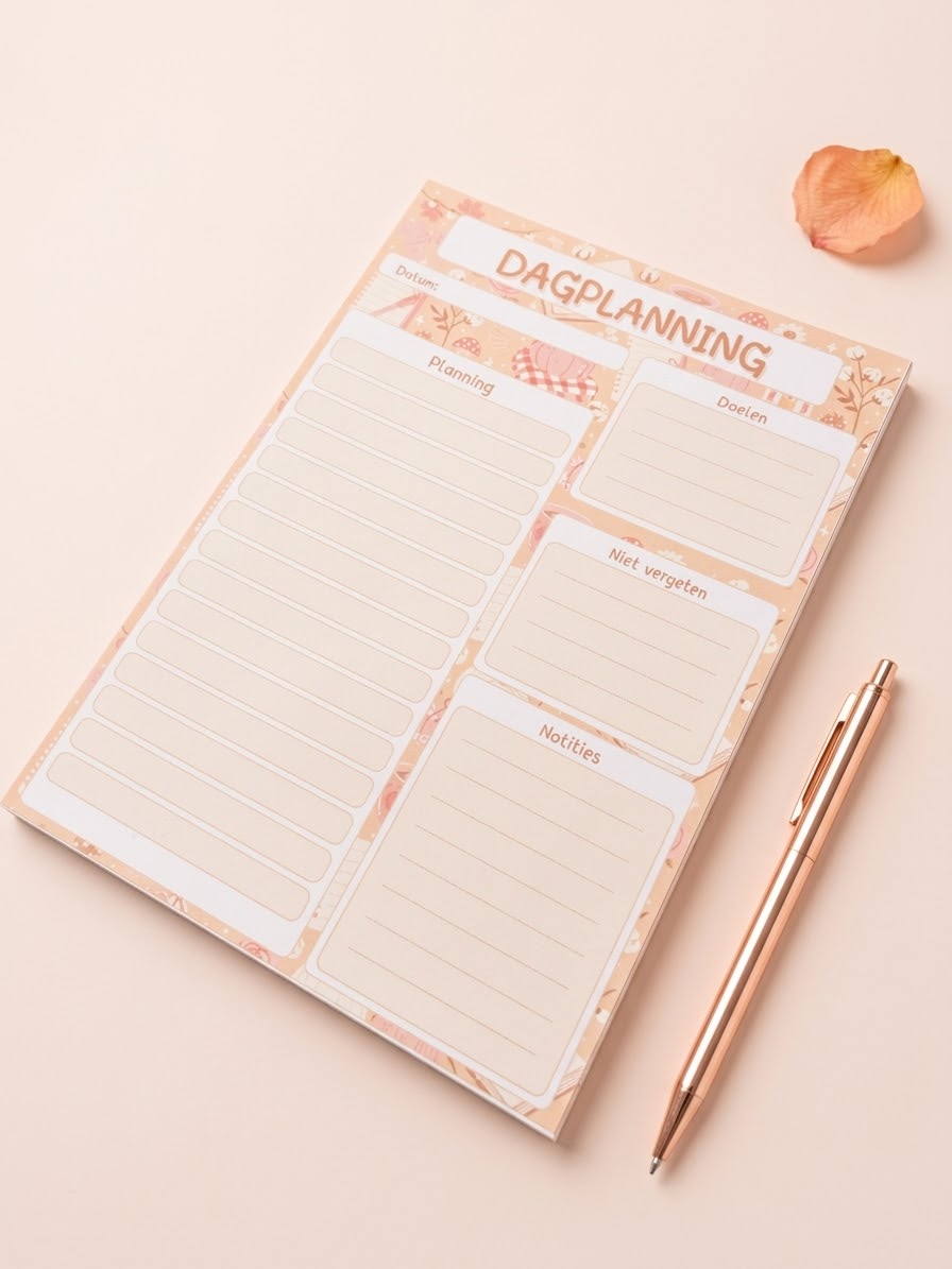 Herfst Dagplanning notitieblok | 50 vellen (120 GSM)