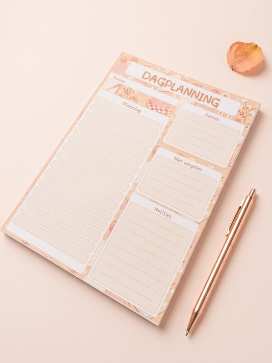 Herfst Dagplanning notitieblok | 50 vellen (120 GSM)