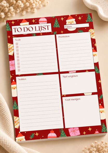 Kerstplanner en notitieblok – Feestelijk plannen tijdens de gezelligste tijd van het jaar
